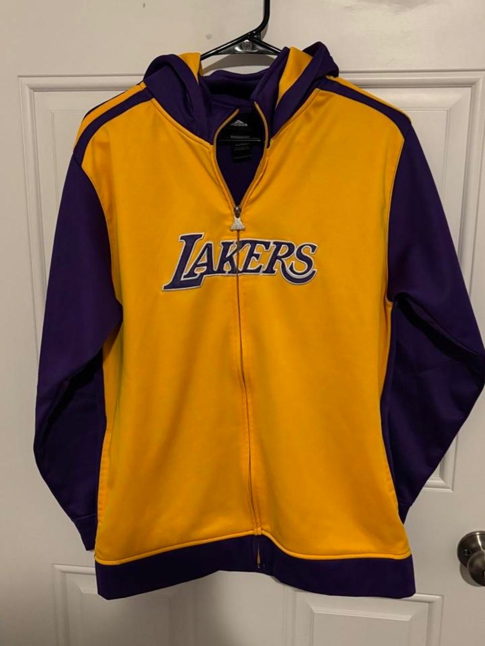 Kid boy girl Lakers adidas Zip-Up Hoodie Jacket